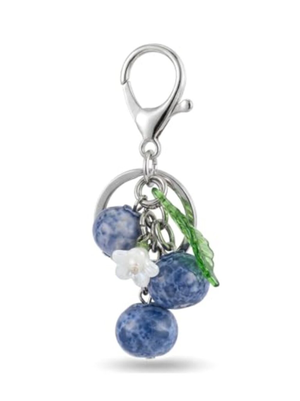 Blueberry Keychain Charm Fruit Bag Charm Purse Accessory